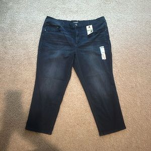 Terra & Sky Straight Leg High Rise Plus Size Jeans